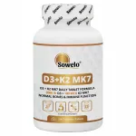 Vitamiinid D3 ja K2 MK7 tabletid (200 tk) Sowelo