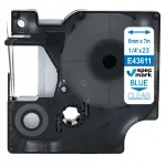Kleepuv lint DYMO D1 43611, 6 mm, l&auml;bipaistev/sinine