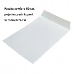 Valged C4 ise kleepuvad &uuml;mbrikud, 229 x 324 mm, 50 tk