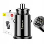 BASEUS auto laadija, 2&times; USB, 5V, 3.1A, valgustusega