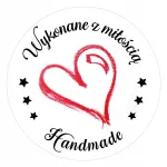 Kleepsud &bdquo;MADE WITH LOVE&ldquo; k&auml;sit&ouml;&ouml;kingitustele, 48 tk
