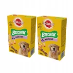 Koerte k&uuml;psised PEDIGREE Biscrok, kuubikukujulised, 2 x 500 g