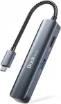 USB jaotur DOCKTECK 5in1, USB-C adapter