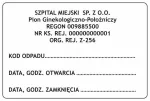 Meditsiiniliste j&auml;&auml;tmete kleepsud 60x40 mm, 1000 tk