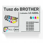 BROTHER LC-422XL tindikassetid, 5 tk, sobivad MFCJ5340DW / MFCJ5345DW / MFCJ5340DWE printeritele