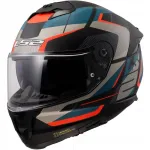 Motorratturi kiiver LS2 Stream II, must/sinine, XS, ECE2206