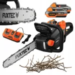 FUXTEC 2&times;20V akuga kettsae komplekt 35 cm