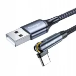 Laadimiskaabel Essager 3in1, USB-A kuni USB-C, Lightning, Micro, 15W, 1 m
