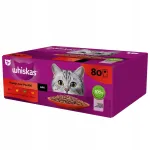 WHISKAS m&auml;rg kassitoit veise-, kana-, lamba- ja linnulihaga SOS 80 x 85g