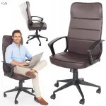 Pruun p&ouml;&ouml;rlev kontoritool ECO-LEATHER, mudel 228