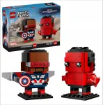 LEGO BrickHeadz 40668 Kapten Ameerika ja Punase Hulk figuurid