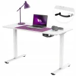 Reguleeritav Spacetronik kirjutuslaud, 120x60 cm, 40 kg, valge