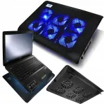 Reguleeritav s&uuml;learvuti jahutusalus LED ventilaatoritega, USB, 15.6"