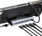 Steam Deck 6-in-1 doks, HDMI 4K60, USB-C laadimiseks