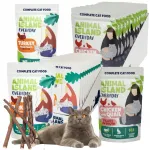 Animal Island teraviljavaba m&auml;rg kassitoit erinevates maitsetes, 85 g x 24