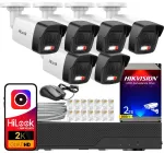 Valve komplekt 6 kaamerat 4MPx IPC-B140HA-LUC Hikvision HiLook, 2TB k&otilde;vaketastega