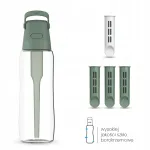 Dafi GLASS klaaspudel filtriga 0,6 l, Sage, 4 filtrit