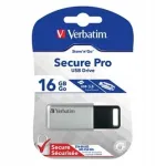 Verbatim StoreNGo Secure Pro USB m&auml;lupulk 16GB, USB 3.0, kr&uuml;pteerimisega, 98664