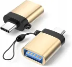 USB 3.0 Type-C OTG adapter kuldse v&auml;rvusega