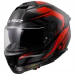 Motorrattakiiver LS2 FF808 STREAM II FURY, must/punane, XS