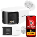 IP panoraamkaamera 8MP PoE Ultra HD Hikvision DS-2CD1T83G2P-LIUF/SL