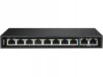 Laual&uuml;liti 10x RJ45, 8x PoE+, 2x uplink, 1 Gb/s