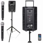 Juhtmevaba k&otilde;lar TONSIL ZP 15 USB, BT, SD, AUX, FM, 2 UHF mikrofoniga, alusega