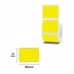 Kleepsusildid NIIMBOT, kollased, 40x30 mm, 230 tk, sobivad B1, B21/B21 Pro, B3S