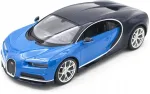 Kaugjuhtimispuldiga Bugatti Chiron auto mudel 1:14, sinine, LED, 2,4 GHz