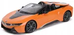 Puldiga juhitav oranž BMW i8 Roadster 1:12 RASTAR