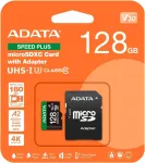 ADATA UD128GUI3V30A2SP-RA1 Speed Plus 128GB microSD SDXC m&auml;lukaart