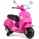 Laste elektriline t&otilde;ukeratas VESPA, roosa, 2x30W, LED-valgustusega, laetav