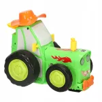 Puldiga juhitav roheline Ikonka traktor akuga