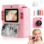 Laste kaamera termoprinteriga 1080P 32GB roosa