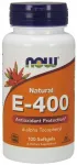 Toidulisand NOW Foods E-vitamiin-400 D-alfa tokoferool, 100 kapslit
