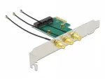 PCIe x1 kaart Mini PCIe pesale 3 RP-SMA pistikuga Delock 89294