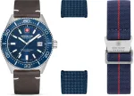 Meeste SWISS MILITARY SMWGB0004902-SET kell, tume sinine lisak&auml;ev&otilde;ru