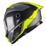 Motorratturi kiiver MT THUNDER 4 R SV, must/hall/kollane (matt)