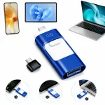 128 GB USB m&auml;lupulk 4-&uuml;hes Lightning, USB-C ja USB liidestega iPhone'ile, Androidile, PC-le ja Macile