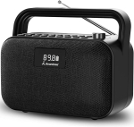 Traadita 30W k&otilde;lar FM raadioga, 20-tunnise akuga, USB ja SD-kaardi toega