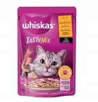 M&auml;rg kassitoit WHISKAS TASTY MIX lambalihaga ja kalkunilihaga, 85 g
