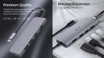 USB-C adapter REAL-EL CQ-700: 3 x USB (3.1/3.0/2.0), HDMI 4K 60Hz