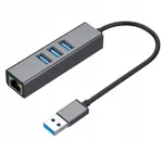 V&otilde;rgukaart HUB 3x USB 3.0 ja gigabitise RJ45 LAN-iga