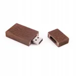 Puidust 1 GB USB-m&auml;lupulk laia tume-p&auml;hklipuu tooniga