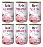 Brit Pate Meat koerakonservid kana ja kalkunilihaga kutsikatele, 6 x 400 g