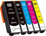 Epson 33 XL tindikassetid, 5 tk, sobivad XP-530, XP-630, XP-640, XP-830 printeritele