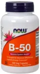 Toidulisand NOW FOODS B-50, B-grupi vitamiinide kompleks, 100 kapslit