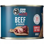 John Dog kassikonserv veise- ja kanalihaga, 6 x 200 g