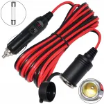 STRONG 400 cm pikendusjuhe auto 12V pistikule, 15A, 16 AWG, vask