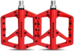 Jalgratta platvormpedaalid MTB/BMX, nailonist, punased